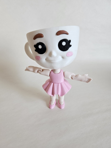 Ballerina Capucina - Figurină articulată printată 3D, inspirată din meme italian, eco-friendly din PLA [3]