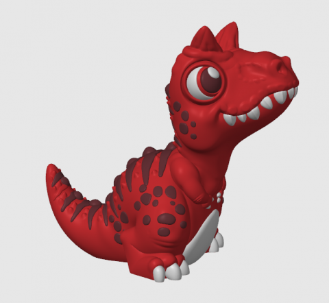 Carnotaurus – Dinozaur 3D de pictat, figurină printată eco-friendly din PLA [3]