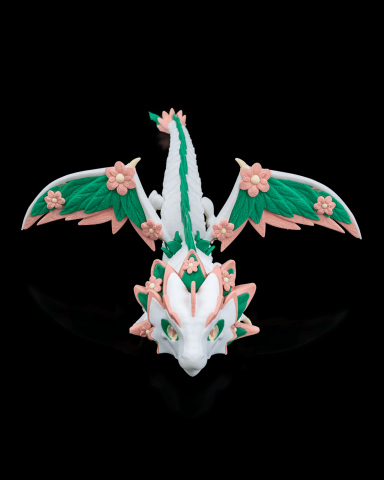 Floral Empress Dragon 3D de pictat, figurină eco-friendly PLA pentru copii [3]