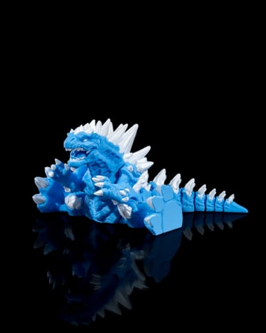 Frostzilla dragon 3D de pictat, figurină eco-friendly PLA pentru copii [3]