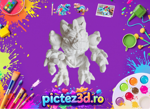 Produse - ice-golem-golem-3d-articulat-pictat-eco-pla