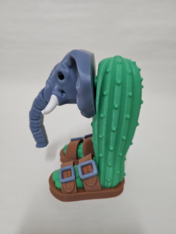 Lirili Larila - Figurină articulata printată 3D, inspirată din meme italian, eco-friendly din PLA [3]