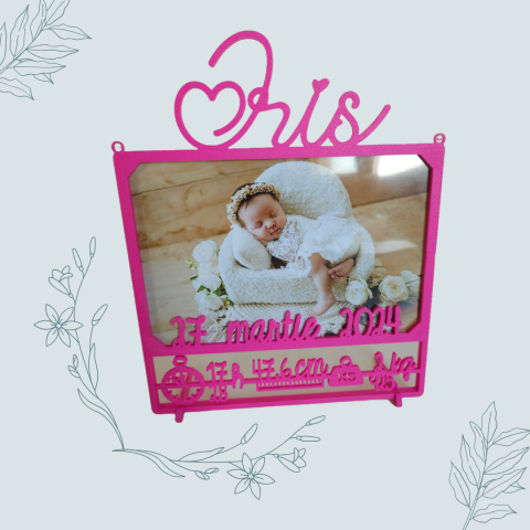 Produse custom - Rama Foto Personalizată Bebe