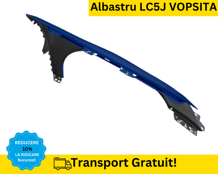 Aripa dreapta fata Volkswagen Passat B6 2005-2010 Albastru LC5J VOPSITA [2]