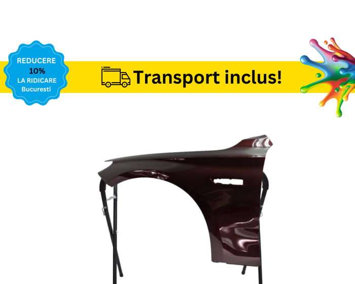 Aripa fata BMW Seria 5 GT F07 2009-2017 Negru Gri Albastru Alb Maro vopsita la culoarea masini [5]