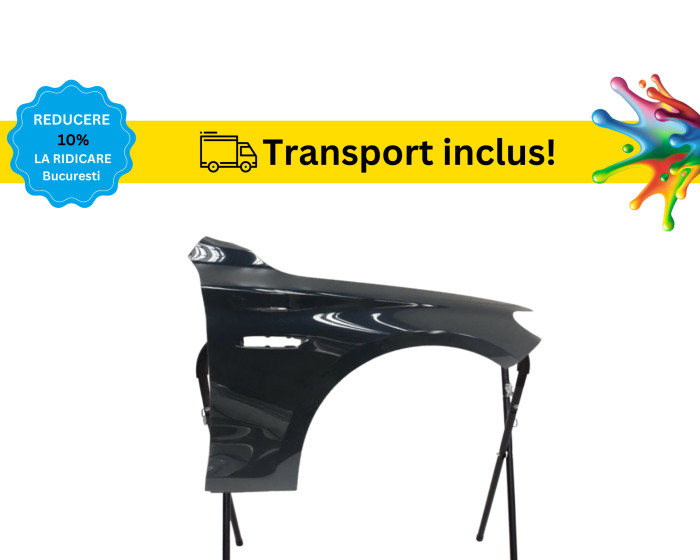 Aripa fata BMW Seria 5 GT F07 2009-2017 Negru Gri Albastru Alb Maro vopsita la culoarea masini [2]