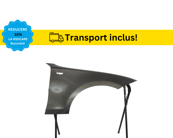 Aripa fata BMW Seria1 E81 E82 E87 E88 2004-2012 Alb Negru Rosu Gri Verde Albastru la culoarea masini vopsita [10]