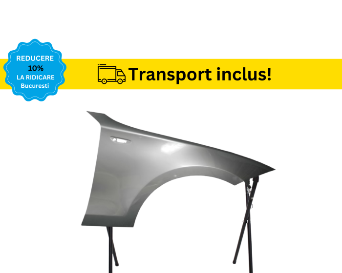 Aripa fata BMW Seria1 E81 E82 E87 E88 2004-2012 Alb Negru Rosu Gri Verde Albastru la culoarea masini vopsita [9]