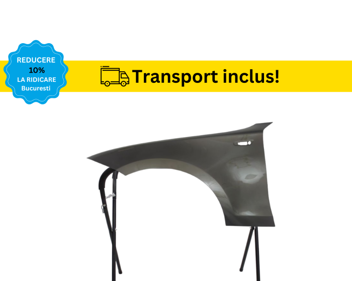 Aripa fata BMW Seria1 E81 E82 E87 E88 2004-2012 Alb Negru Rosu Gri Verde Albastru la culoarea masini vopsita [11]