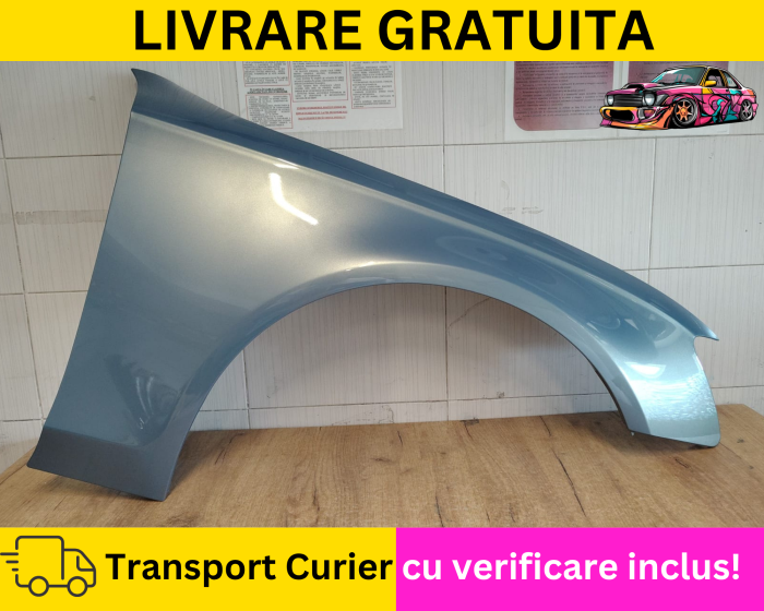 Aripa dreapta fata Albastru LX5X Sphaerenblau Audi A4 B8 2007-2011 VOPSITA Tu alegi culoarea [2]