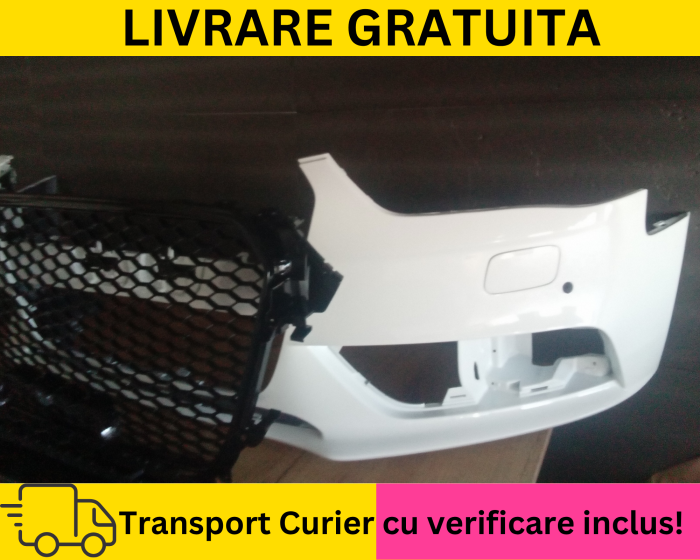 Aripa fata dreapta Audi A4 B8.5 2011-2015 Alb LY9C la culoare + VOPSIT [2]