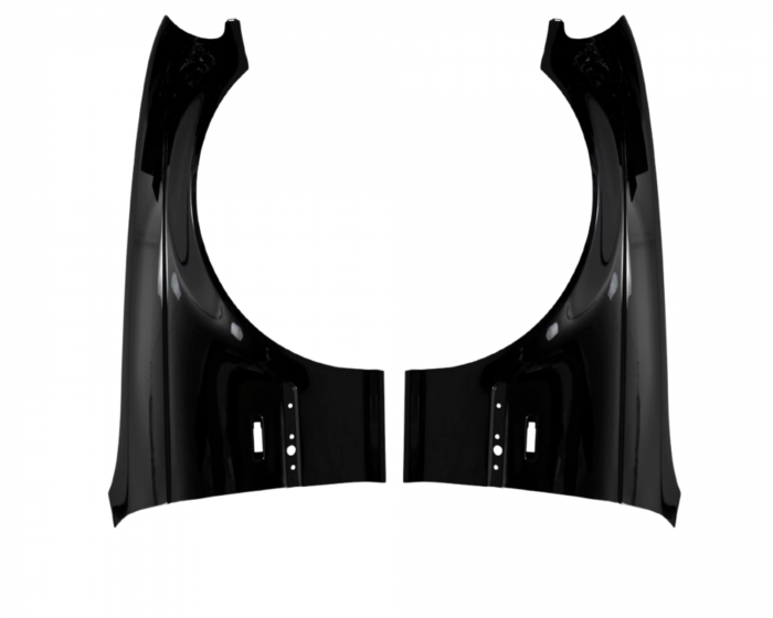 Aripi fata BMW E46 1998-2001 Negru 475 [1]