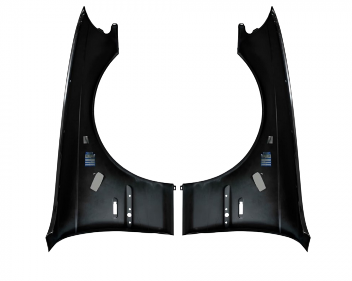 Aripi fata BMW E46 1998-2001 Negru 668 [2]