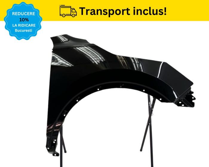 Aripa fata dreapta Nissan Qashqai 2 2013-2017 NEGRU VOPSITA [2]