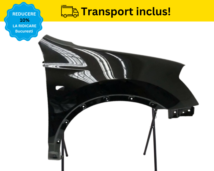 Aripa fata dreapta Nissan Qashqai 2007-2010 Negru VOPSITA [2]
