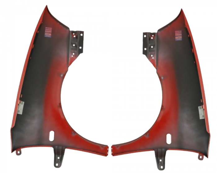 Aripi fata Seat Ibiza/Cordoba 6L 2002-2008 Rosu LS3H [2]