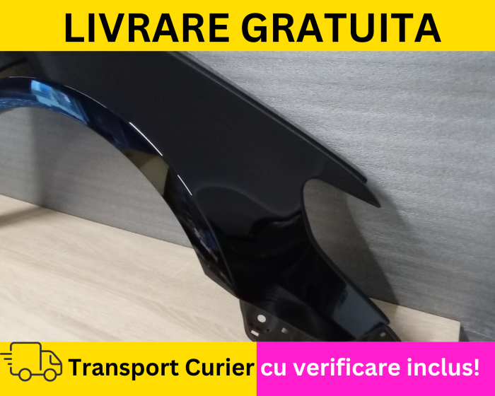 Aripa fata dreapta Volkswagen Passat CC 357 2008-2017 Negru L041 VOPSITA [2]
