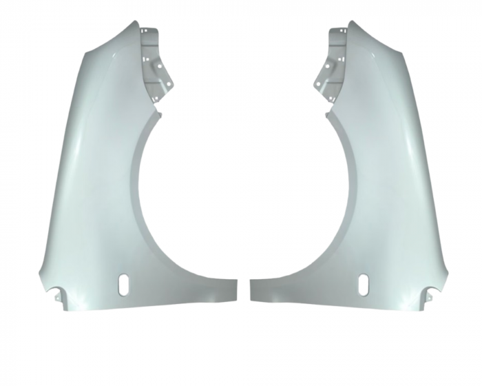 Aripi fata Volkswagen Polo 9N 2001-2005 Gri LA7W [1]
