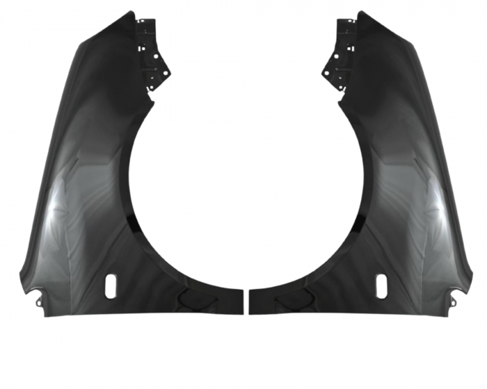 Aripi fata Volkswagen Polo 9N 2001-2005 Negru L041 [1]