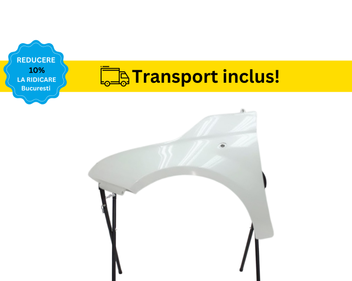 Aripa fata Fiat 500 2007-2024 Negru Gri Albastru Alb Maro Albastru Verde vopsita la culoarea masini [2]