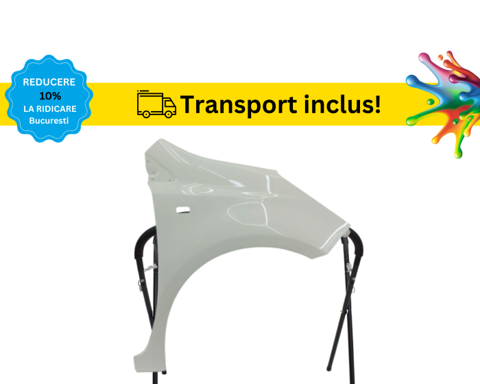 Aripa fata Nissan Note 2005-2013 Negru Gri Albastru Alb Verde Maro vopsita la culoarea masini [3]