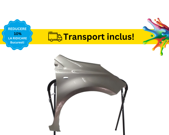 Aripa fata Nissan Note 2005-2013 Negru Gri Albastru Alb Verde Maro vopsita la culoarea masini [5]