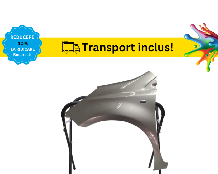 Aripa fata Nissan Note 2005-2013 Negru Gri Albastru Alb Verde Maro vopsita la culoarea masini [4]