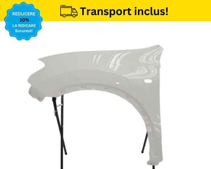 Aripa fata Nissan Qashqai Facelift 2010-2013 Negru Gri Albastru Alb Rosu Verde Maro Portocaliu VOPSITA [4]