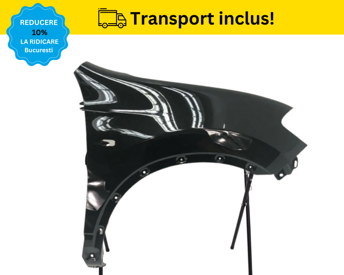 Aripa fata Nissan Qashqai Facelift 2010-2013 Negru Gri Albastru Alb Rosu Verde Maro Portocaliu VOPSITA [3]