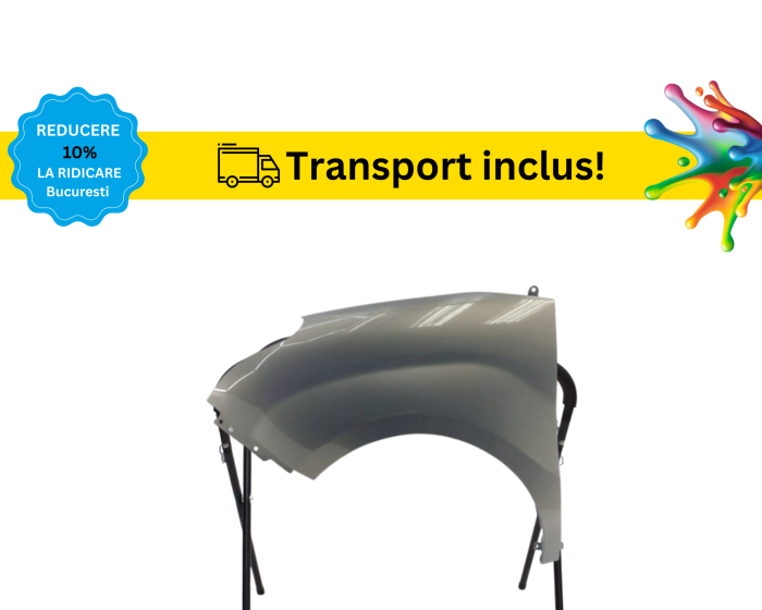 Aripa fata Opel Combo 2010-2018 Negru Gri Albastru Alb Verde Auriu vopsita la culoarea masini [9]