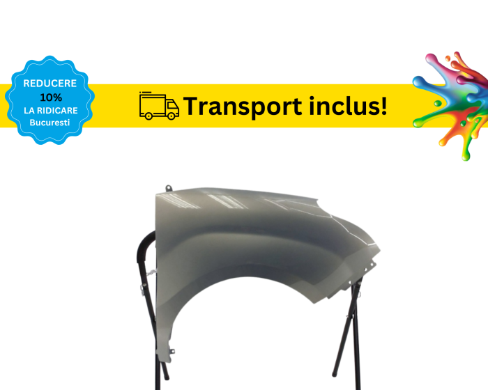 Aripa fata Opel Combo 2010-2018 Negru Gri Albastru Alb Verde Auriu vopsita la culoarea masini [8]