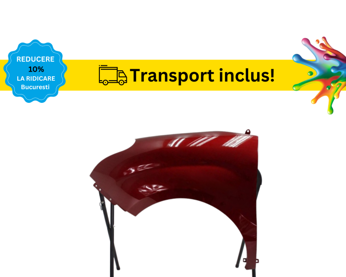 Aripa fata Opel Combo 2010-2018 Negru Gri Albastru Alb Verde Auriu vopsita la culoarea masini [7]