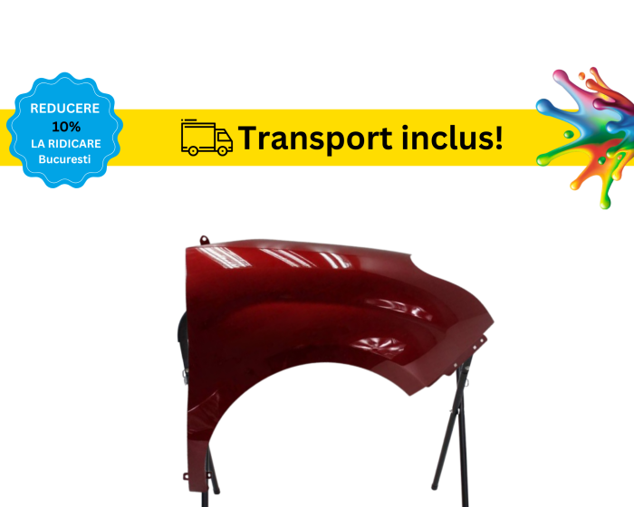 Aripa fata Opel Combo 2010-2018 Negru Gri Albastru Alb Verde Auriu vopsita la culoarea masini [6]