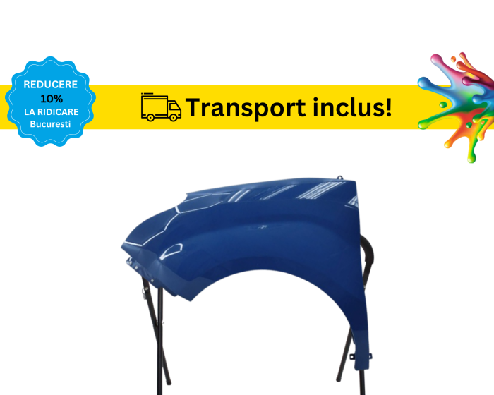 Aripa fata Opel Combo 2010-2018 Negru Gri Albastru Alb Verde Auriu vopsita la culoarea masini [11]