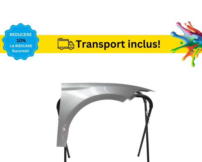 Aripa Fata Seat Leon 5F 2012-2020 Negru Gri Alb Albastru Verde Auriu Galben la culoarea masini vopsita [4]