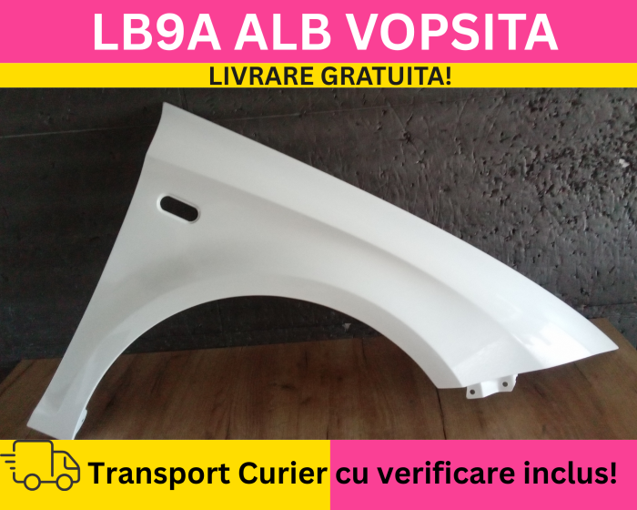 Aripa dreapta fata Alb LB9A VOPSITA Seat Leon II 2 1P1 2004-2012 [2]