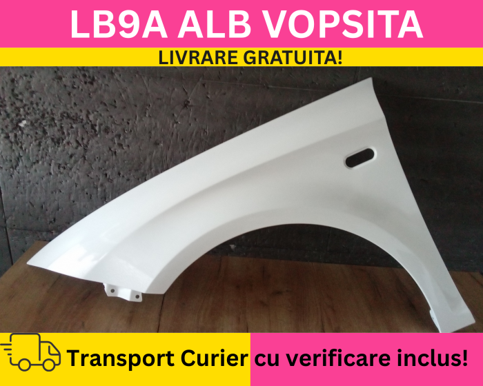 Aripa stanga fata Alb LB9A VOPSITA Seat Leon II 2 1P1 2004-2012 [2]