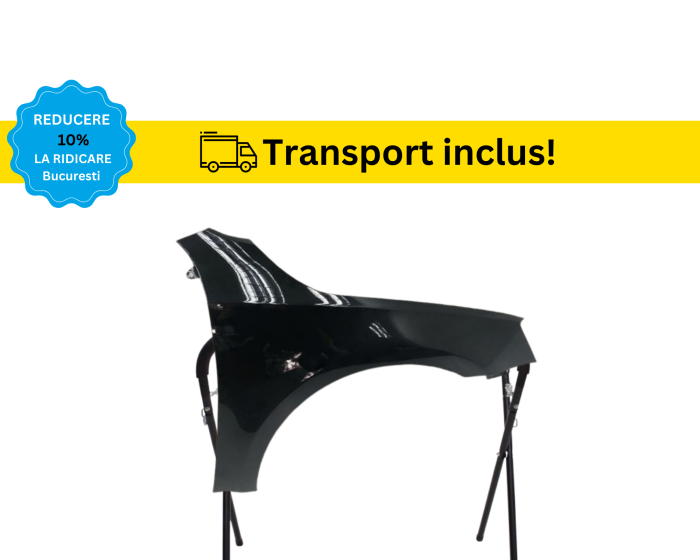 Aripa fata Skoda Octavia III 3 2012-2016 Negru Gri Albastru Alb Maro Bej vopsita la culoarea masini [3]