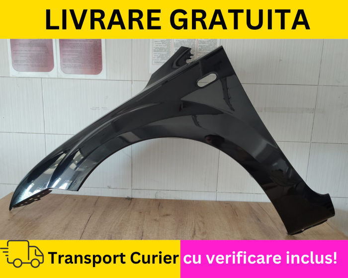 Aripa stanga fata VOPSITA Negru Panther Black Ford Focus MK2 II 2004-2008 [2]
