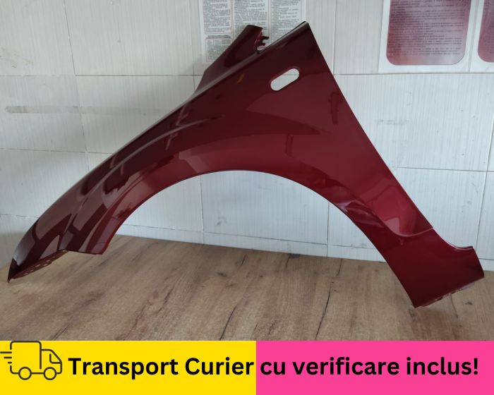 Aripa fata stanga Ford Focus MK2 II 2004-2008 Visiniu rosu la culoare VOPSITA [3]