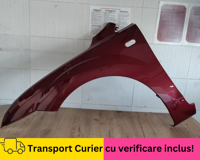 Aripa fata stanga Ford Focus MK2 II 2004-2008 Visiniu rosu la culoare VOPSITA [2]