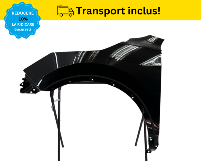 Aripa fata stanga Nissan Qashqai 2 2013-2017 NEGRU VOPSITA [2]