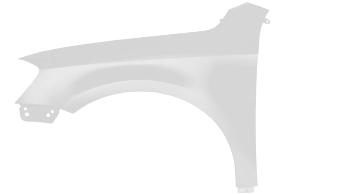Aripa fata stanga Volkswagen Passat B7 2010-2014 vopsita alb lb9a [1]