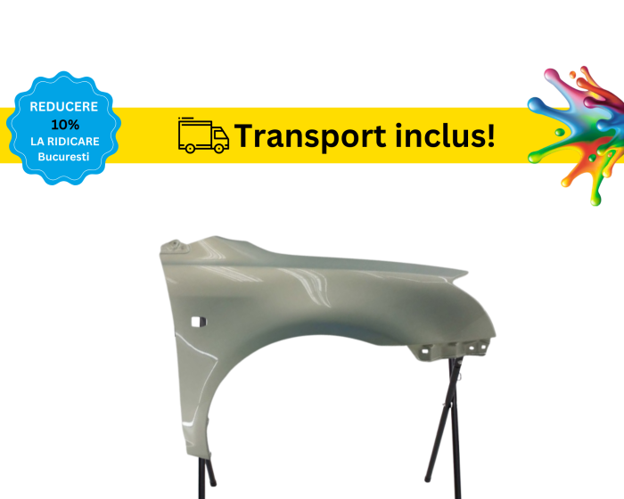 Aripa Fata Toyota Corolla E12 2002-2007 Negru Gri Albastru Verde Alb Auriu la culoarea masini vopsita [3]