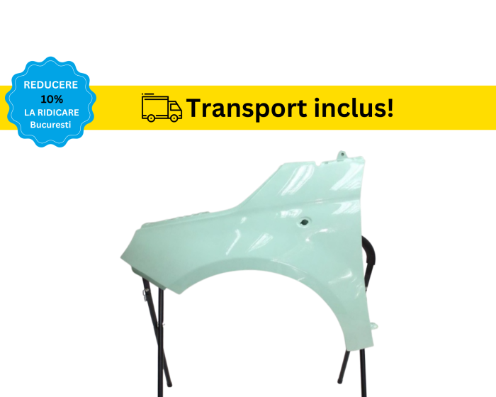 Aripa fata Fiat 500 2007-2024 Negru Gri Albastru Alb Maro Albastru Verde vopsita la culoarea masini [4]