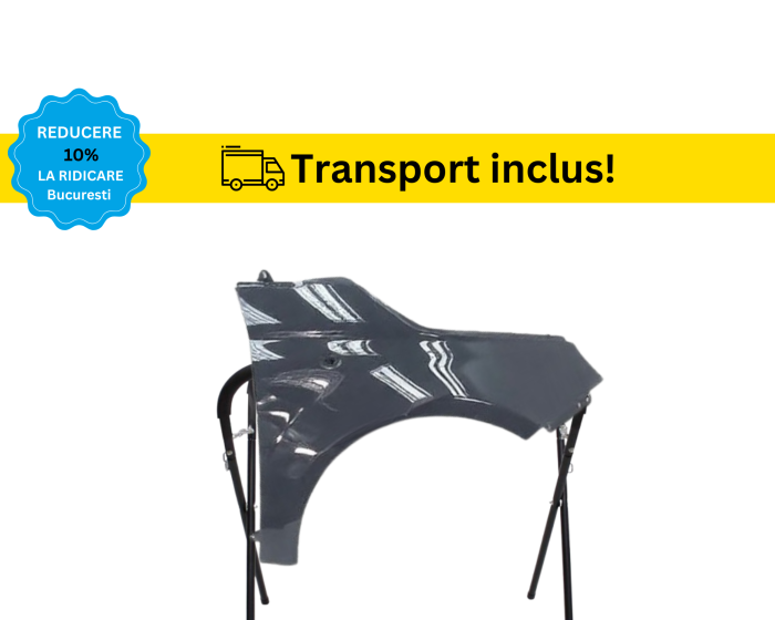 Aripa fata Fiat 500 2007-2024 Negru Gri Albastru Alb Maro Albastru Verde vopsita la culoarea masini [7]