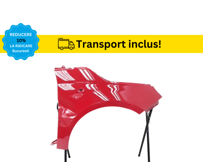 Aripa fata Fiat 500 2007-2024 Negru Gri Albastru Alb Maro Albastru Verde vopsita la culoarea masini [9]