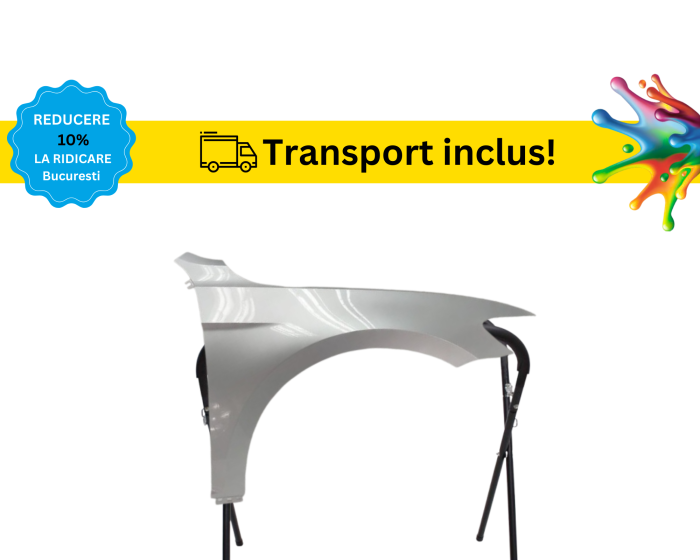 Aripa Fata VW Passat B8 2014-2021 Negru Gri Alb Albastru Verde Auriu Visiniu la culoarea masini vopsita [4]