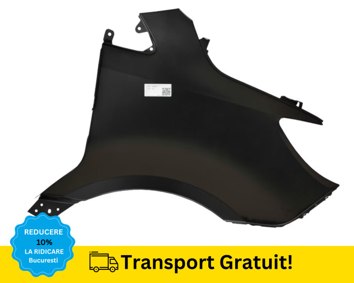 Aripa stanga fata Mercedes Sprinter 907 910 2018-2024 Negru 040 VOPSITA [2]