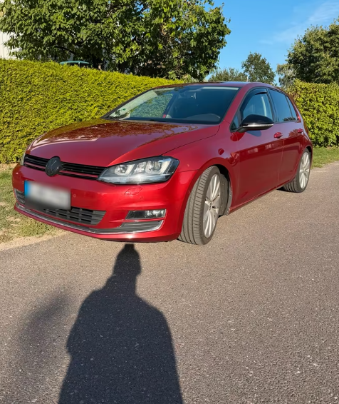Aripa stanga fata Rosu Visiniu LA3X Volkswagen Golf VII 7 2012-2017 VOPSITE TU Alegi culoarea [2]